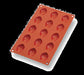 Matfer Bourgeat 257912 Gastroflex™ Mini Madeleine Mold w/ 15 Sections - Silicone-cityfoodequipment.com