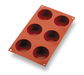 Matfer Bourgeat 257915 6 Compartment Muffin Mold, Silicone-cityfoodequipment.com