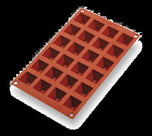 Matfer Bourgeat 257920 Gastroflex™ Mini Pyramid Mold w/ 24 Sections - Silicone-cityfoodequipment.com