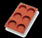 Matfer Bourgeat 257926 Gastroflex™ Flute Tart Mold w/ 6 Sections - Silicone-cityfoodequipment.com