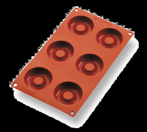 Matfer Bourgeat 257928 Gastroflex™ Savarin Mold w/ 6 Sections - Silicone-cityfoodequipment.com