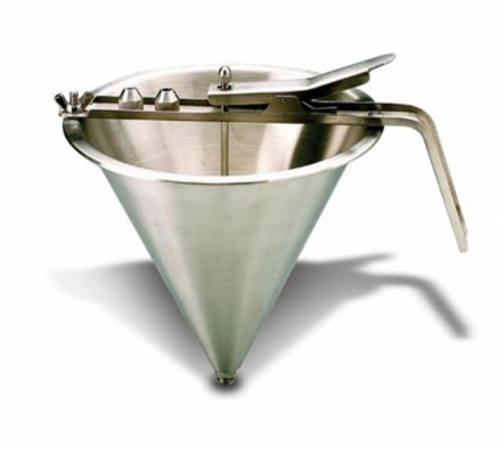 Matfer Bourgeat 258825 2 qt Confectionery Funnel w/ Opening Nozzle, Stainless-cityfoodequipment.com