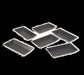 Matfer Bourgeat 331602 Exopan™ Rectangular Fluted Tart Mold w/ Removable Bottom - Non-Stick, 3 3/4" x 17/8" x 7/16", Steel-cityfoodequipment.com