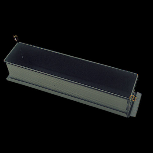 Matfer Bourgeat 331274 Exopan™ Rectangular Pate Mold - 13 3/4"L x 3"W x 3 1/3"D, Non-Stick, Steel-cityfoodequipment.com