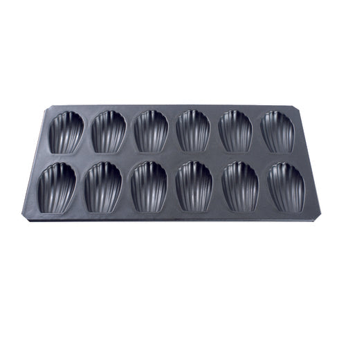 Matfer Bourgeat 310730 ExoSheet™ Madeleine Sheet w/ 12 Sections - Non-Stick, Steel-cityfoodequipment.com
