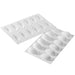 Silikomart Silikomart™ 3D "Quenelle" Mold w/ 12 Sections - Silicone (258313)-cityfoodequipment.com