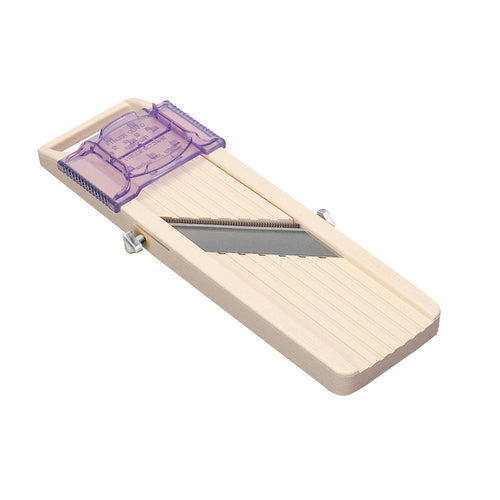 Benriner 186700 Little Beni Mandoline Slicer w/ (3) Stainless Steel Blades & Safety Pusher - Polypropylene-cityfoodequipment.com