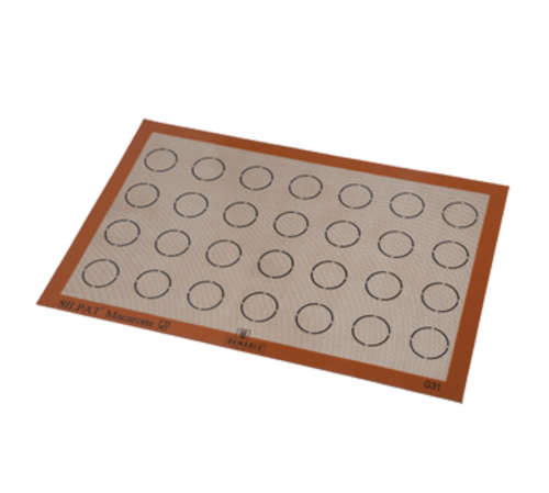 Sasa Demarle Baking Mat w/ Even Arrangement 1 5/12" Circle Markings - 23" x 15"1/6, Silicone (321008)-cityfoodequipment.com