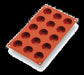 Matfer Bourgeat 257916 Gastroflex™ Round Petit-Fours Mold w/ 15 Sections - Silicone-cityfoodequipment.com