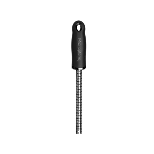 Microplane Fine Spice Grater w/ Black Plastic Handle, Stainless (186604)-cityfoodequipment.com