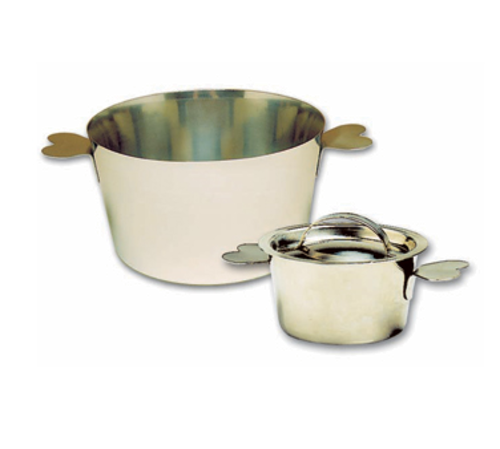 Matfer Bourgeat 341422 4" Round Charlotte Mold w/ Handles - 2 3/8"H, Stainless Steel-cityfoodequipment.com