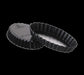 Matfer Bourgeat 345202 Exoglass™ Rectangular Fluted Tartlet Mold - 4 1/2" x 2 3/4" x 3/4", Non-Stick, Composite-cityfoodequipment.com