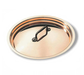 Matfer Bourgeat 365020 7 7/8" Round Cookware Lid, Stainless Steel & Copper w/Cast Iron Handle on Top-cityfoodequipment.com