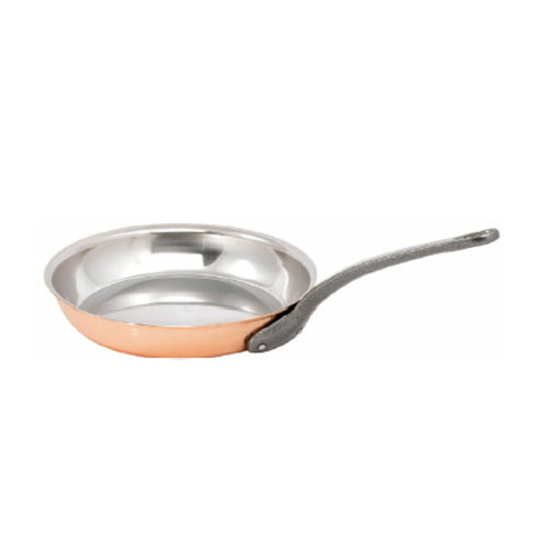 Matfer Bourgeat 369028 11" Round Frying Pan w/ Solid Metal Handle, Copper-cityfoodequipment.com