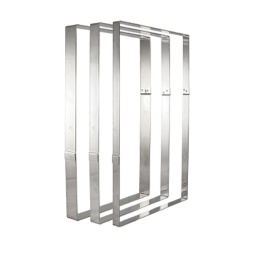 Matfer Bourgeat 371003 Rectangular Cake Frame - 22 3/4"L x 15"W x 1 3/8"H, Stainless Steel-cityfoodequipment.com