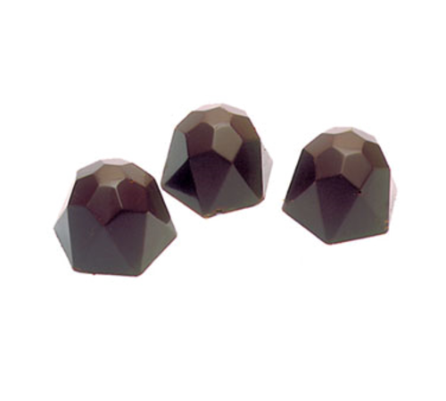 Matfer Bourgeat 380102 Diamond Chocolate Mold w/ 40 Sections - Polycarbonate, Transparent-cityfoodequipment.com