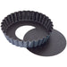 Matfer Bourgeat 331812 Exopan™ 5 1/2" Round Fluted Sponge Cake Mold - 7/8"H, Removable Bottom, Non-Stick, Stainless Steel-cityfoodequipment.com