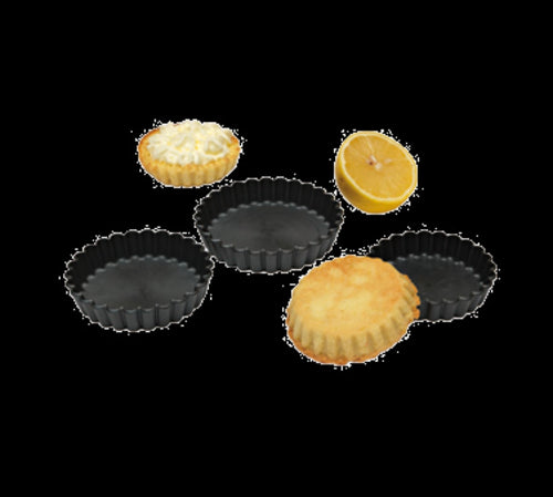 Matfer Bourgeat 345657 Exoglass™ 3 1/2" Round Fluted Tartlet Mold - Non-Stick, Composite-cityfoodequipment.com