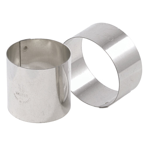 Matfer Bourgeat 375363 2 2/3" Round Nonnette Ring, Stainless Steel-cityfoodequipment.com