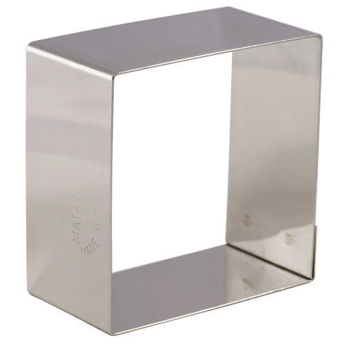 Matfer Bourgeat 376001 2 1/4" Square Nonnette Ring, Stainless Steel-cityfoodequipment.com