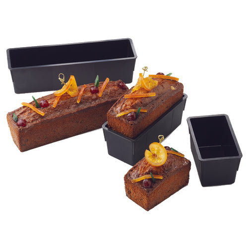 Matfer Bourgeat 345073 Exoglass™ 33 7/8 oz Loaf Mold - 7 1/8"L x 3 1/6"W x 3 1/6"D, Non-Stick, Composite Material-cityfoodequipment.com