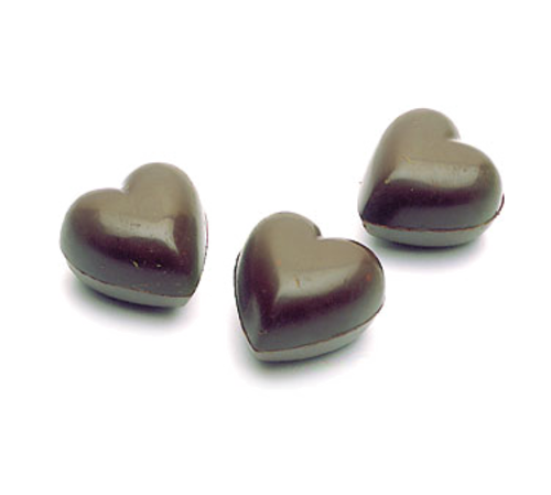 Matfer Bourgeat 380205 Small Hearts Chocolate Mold w/ 36 Sections - Polycarbonate, Transparent-cityfoodequipment.com