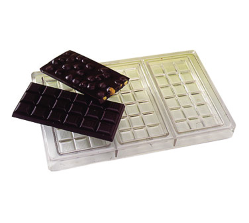 Matfer Bourgeat 380240 Chocolate Mold w/ 18 Sections - Polycarbonate, Transparent-cityfoodequipment.com