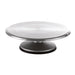 Matfer Bourgeat 421501 12" Round Revolving Cake Stand, Aluminum/Cast Iron-cityfoodequipment.com