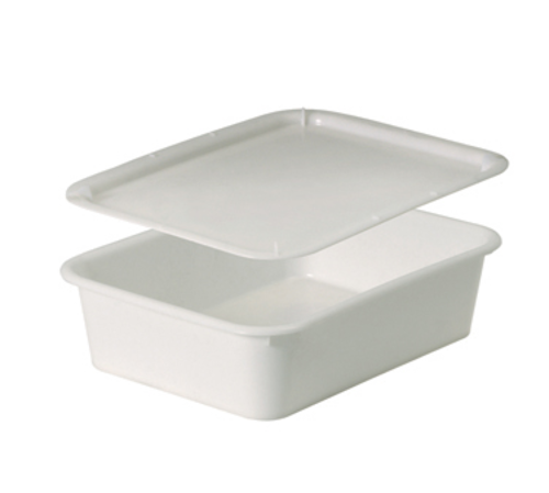 Matfer Bourgeat 510501 21 qt Dough Container - 20 7/8" x 16 1/8" x 5 3/4", HDPE, White-cityfoodequipment.com