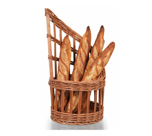Matfer Bourgeat 573421 11" Round Bread Basket, Bamboo-cityfoodequipment.com