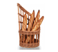Matfer Bourgeat 573421 11" Round Bread Basket, Bamboo-cityfoodequipment.com
