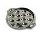 Matfer Bourgeat 613281 6 1/4" Round Escargot Plate - 12 Holes, Stainless Steel-cityfoodequipment.com