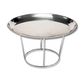 Matfer Bourgeat 613302 7 1/2" Round Seafood Tray Holder - 7 3/4"H, Chromed Steel Wire-cityfoodequipment.com