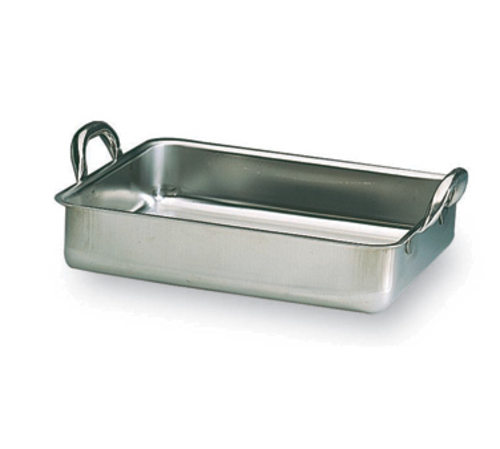 Matfer Bourgeat 713560 25 7/8 qt Roast Pan - 24 3/4" x 20 1/8", Stainless Steel-cityfoodequipment.com