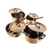 Matfer Bourgeat 915901 8 Piece Cookware Set, Stainless Steel/Copper w/ Cast Iron Handle-cityfoodequipment.com