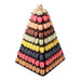 Matfer Bourgeat 681592 9 Tier Macaron Pyramid Macaroon Display - 11 7/8"W x 17 1/3"H, Plastic, Black-cityfoodequipment.com