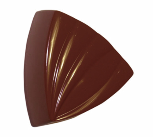 Matfer Bourgeat 380165 Striped Triangle Chocolate Mold w/ 28 Sections - Polycarbonate, Transparent-cityfoodequipment.com