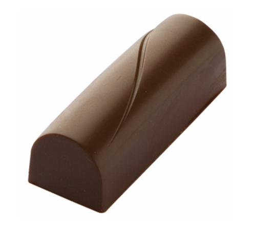 Matfer Bourgeat 383408 Comma Bullion Chocolate Mold w/ 24 Sections - Polycarbonate, Transparent-cityfoodequipment.com