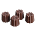 Matfer Bourgeat 380108 Small Cannele Chocolate Mold w/ 40 Sections - Polycarbonate, Transparent-cityfoodequipment.com