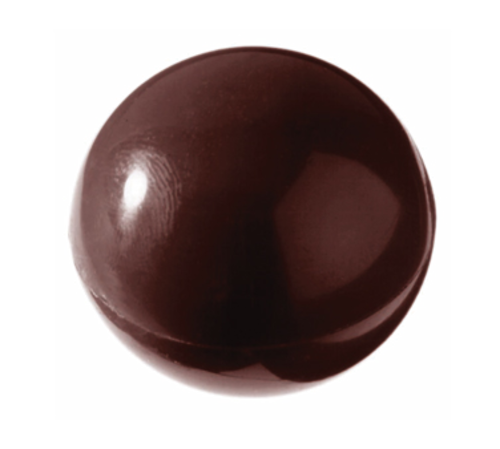 Matfer Bourgeat 380148 Half Sphere Chocolate Mold w / 15 Sections - Polycarbonate, Transparent-cityfoodequipment.com