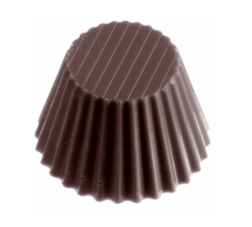Matfer Bourgeat 380141 Flute Cup Chocolate Mold w/ 24 Sections - Polycarbonate, Transparent-cityfoodequipment.com