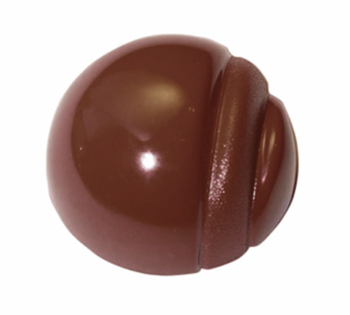 Matfer Bourgeat 380163 Striped Half Circle Chocolate Mold w/ 28 Sections - Polycarbonate, Transparent-cityfoodequipment.com