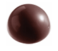 Matfer Bourgeat 380153 Half Sphere with 2 Grooves Chocolate Mold w / 12 Sections - Polycarbonate, Transparent-cityfoodequipment.com
