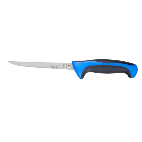 Mercer Culinary M22206BL 6" Boning Knife w/ Blue Santoprene™/Polypropylene Handle, High Carbon Japanese Steel-cityfoodequipment.com