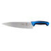 Mercer Culinary M22610BL 10" Chef's Knife w/ Blue Santoprene™/Polypropylene Handle, High Carbon Japanese Steel-cityfoodequipment.com