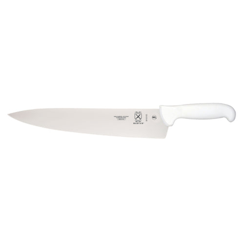 Mercer Culinary M18150 12" Chef's Knife w/ White Polypropylene Handle, High Carbon Japanese Steel-cityfoodequipment.com
