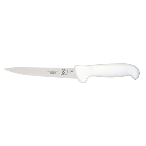 Mercer Culinary M18160 7" Fillet Knife w/ White Polypropylene Handle, High Carbon Japanese Steel-cityfoodequipment.com