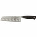 Mercer Culinary M21067 7" Granton Nakiri Vegetable Knife w/ Black Non-Slip Santoprene™ Handle, High Carbon German Steel-cityfoodequipment.com