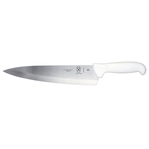 Mercer Culinary M18120 10" Chef's Knife w/ White Polypropylene Handle, High Carbon Japanese Steel-cityfoodequipment.com