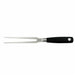 Mercer Culinary M21046 7" Straight Carving Fork w/ Black Ergonomic Santoprene™ Handle, High-Carbon German Steel-cityfoodequipment.com